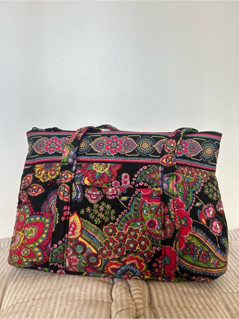 Vera Bradley Retired Made in USA Symphony Quilted Shoulder Bag